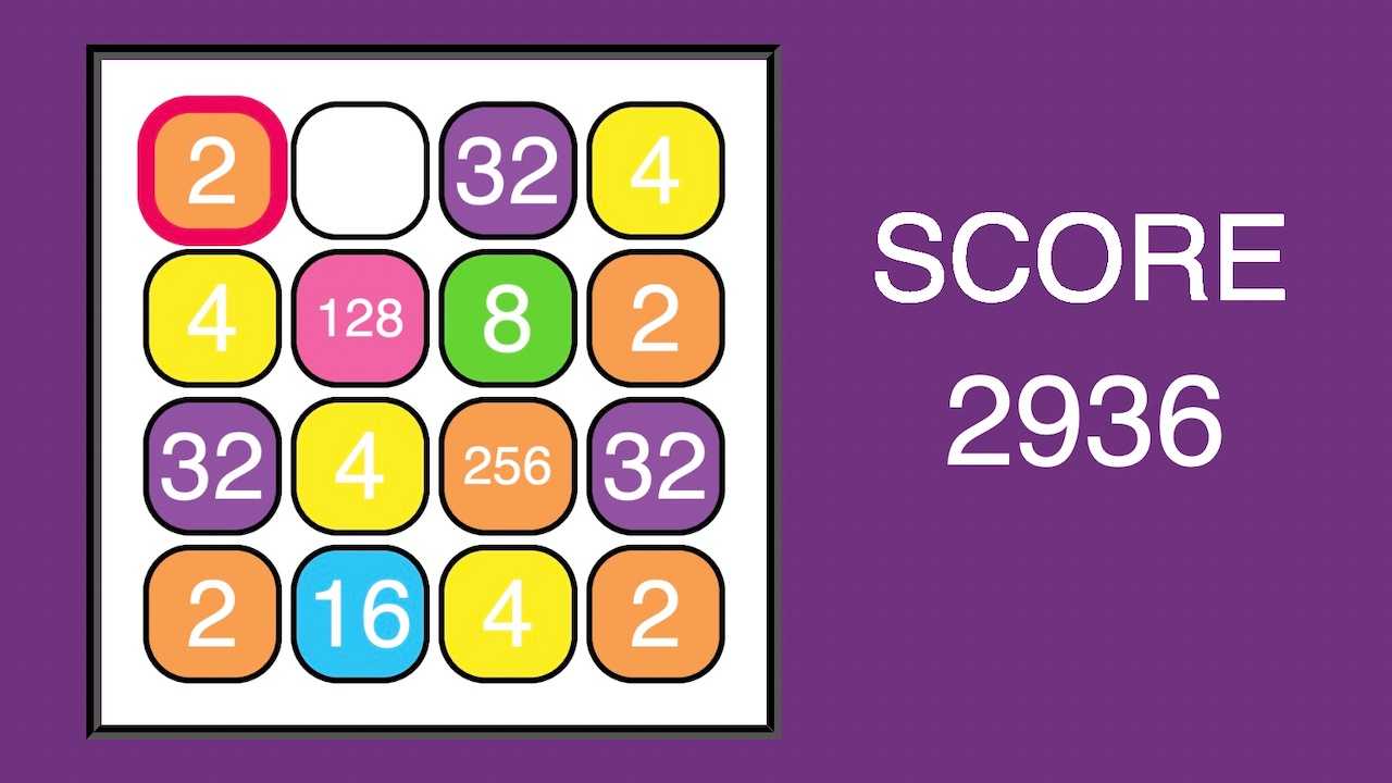 2048 Sliding Puzzle Game