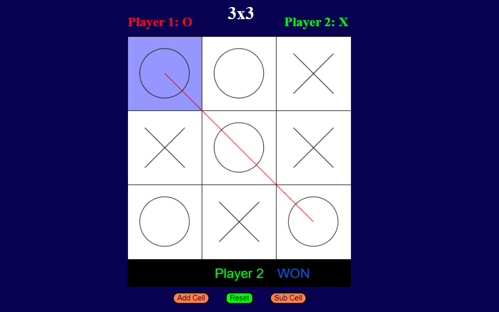 Tic-Tac-Toe PVP (click)