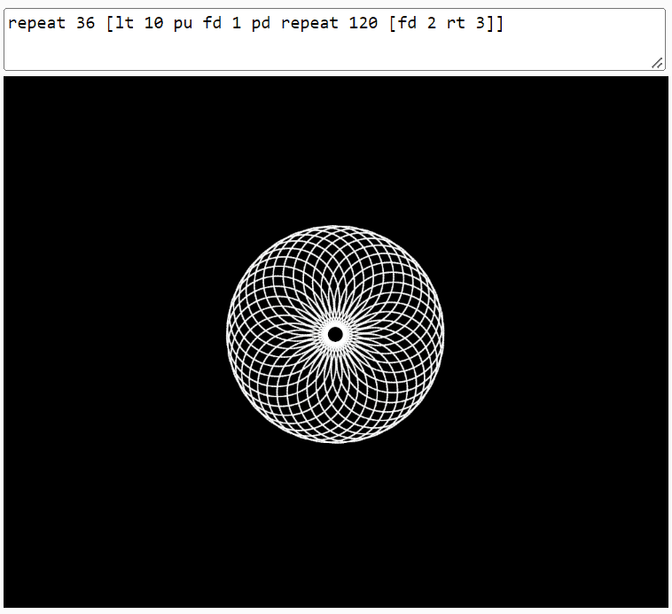 "Logo Interpreter Part 2" code example