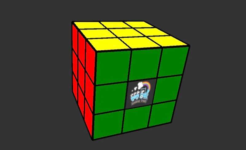 Multi-sized cubes without internal colors