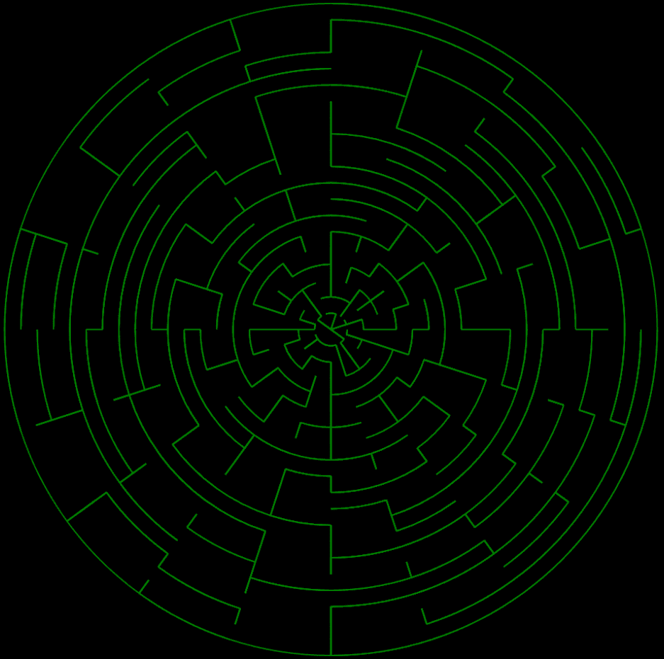 Circular Maze Generator